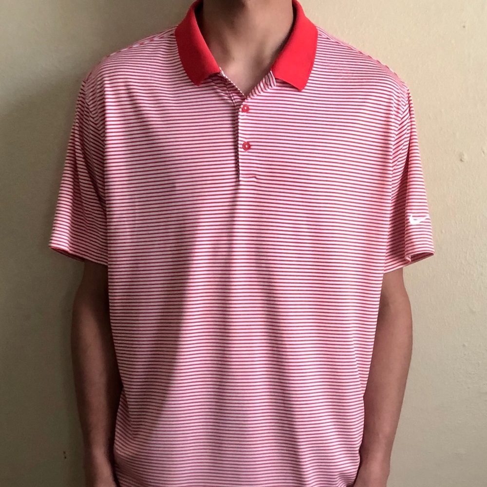 Nike Golf T-Shirt (red and white)